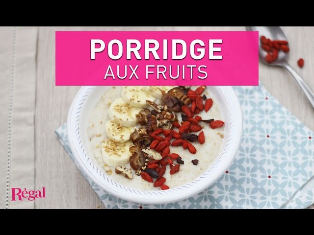 Porridge fruité au fromage blanc : Recette de Porridge fruité au fromage  blanc