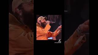 Post Malone At CMA Awards Performing Pickup Man by Joe Diffle with Morgan Wallen And Hardy