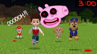 Paw Patrol and Peppa Pig.exe Nextbot in Minecraft - Coffin Meme