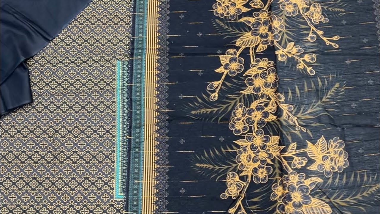 Swiss Bana Dora Lawn 3PC | with Tarkashi Dupatta | Original Quality | Hashim Fabric Faisalabad