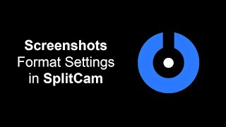 Snapshots Format Setting in SplitCam
