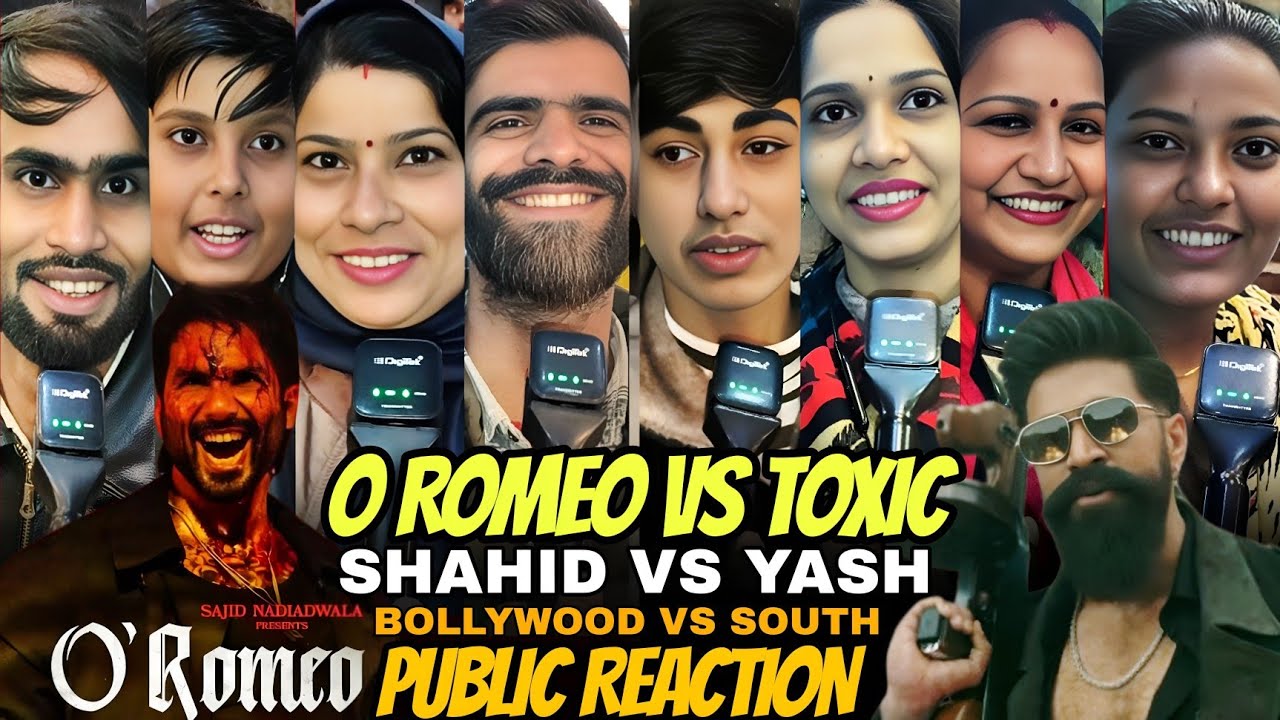 O romeo vs toxic public reaction | Shahid Kapoor vs yash | south vs bollywood | who will rule ?