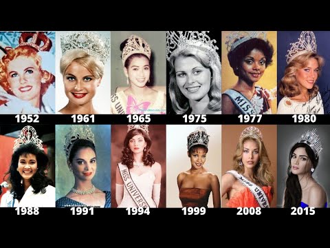 ALL Miss Universe Crowning Winners (1952-2022) - original footage