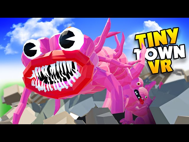 BLOB Monster from the Multiverse Invades Tiny Town through a Portal!