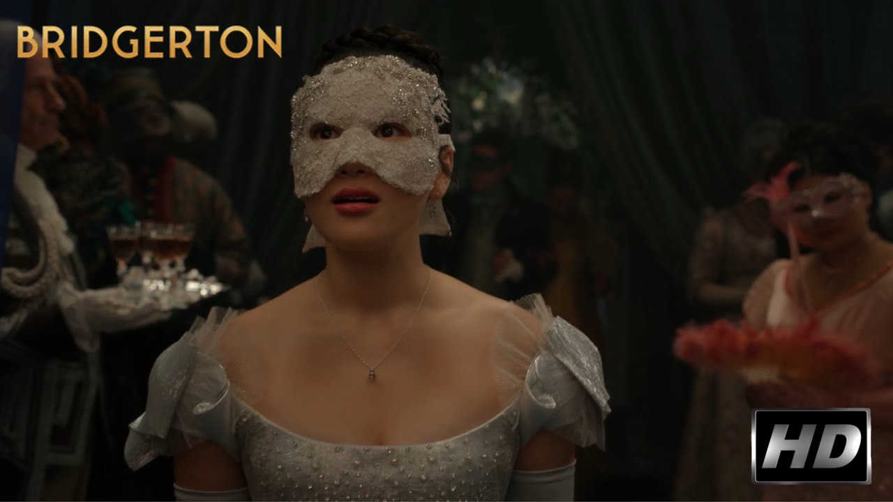 SOPHIE ARRIVE AT MASQUERADE BALL SCENE | 1080P HD | BRIDGERTON SEASON 4