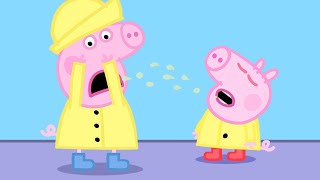 George Pig Catches a Cold and Peppa Pig is Not Well | Peppa Pig Official Family Kids Cartoon