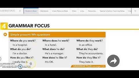 Present Simple Wh questions to talk about jobs