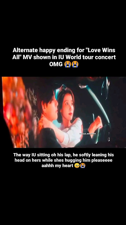 Unreleased Version Of 'Love Win All' 😭😭 the way She's sitting on his lap #lovewinsall #taehyung #iu
