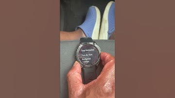 On Garmin Watch how to change the navigation screens once you have started navigating