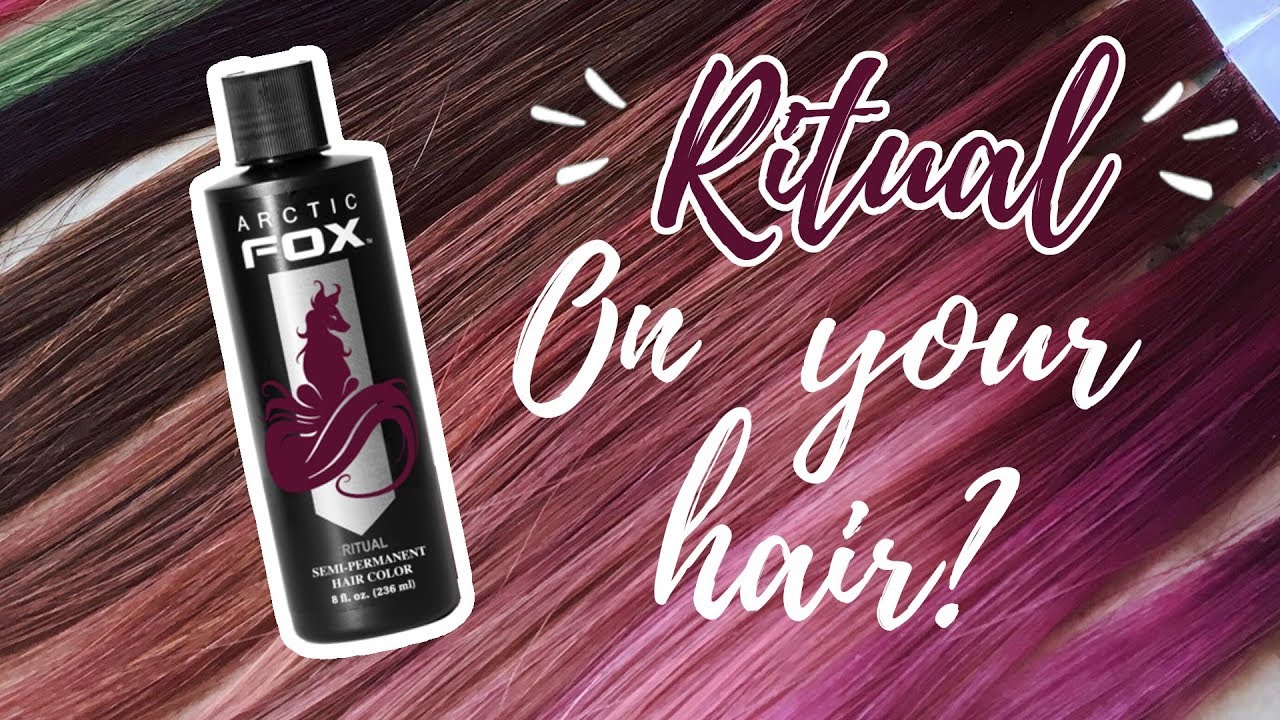 dye, arctic fox ritual, ritual, red hair, red dye, burgundy, red, maroon, h...