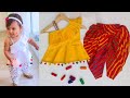 Kids peplum top with dhoti salwar cutting and stitching/2-3 year baby dress cutting and stitching