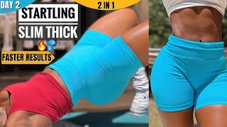 2 In 1 THICK BOOTY &amp; SLIM WAIST In 20 Mins | At Home Workout | No Equipments