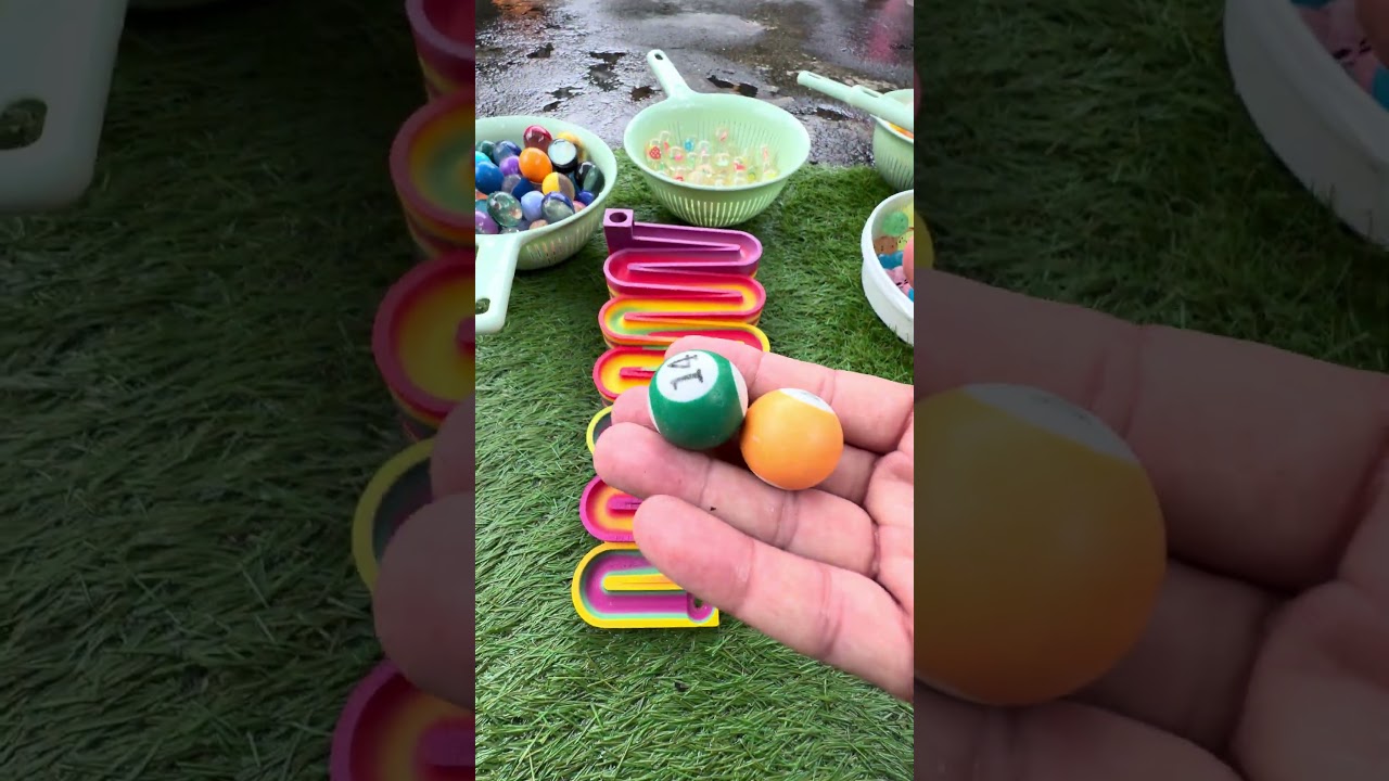 Marble Run Race ⭐ Rainbow Colors ASMR 2