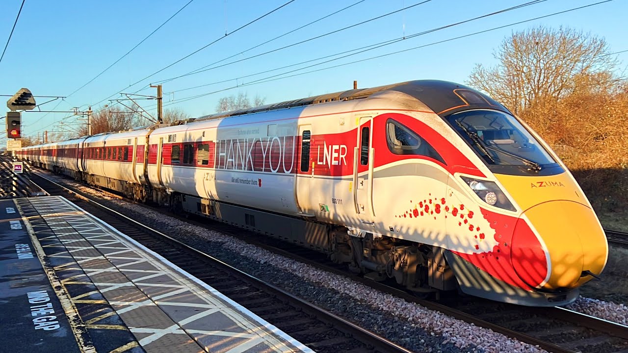 Trains at Northallerton, ECML, 19/12/2024