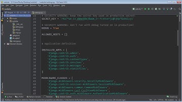 Django Tutorial for Beginners   6   Database Setup