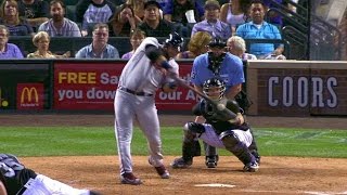 ATL@COL: Pierzynski doubles into gap, drives in a run