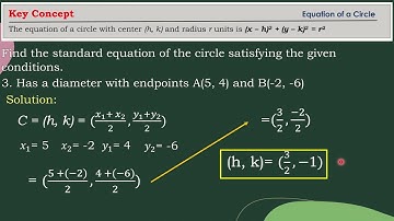 Pre-Calculus Module 2: Sample Problems about Circles