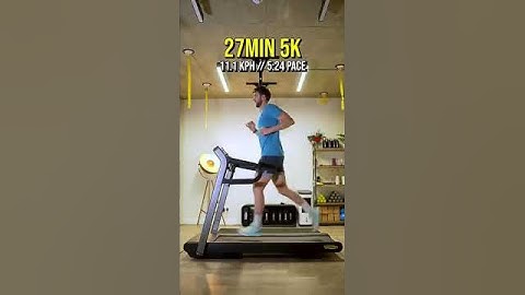 💪How 5K running paces looks on a treadmill! 15 minutes 5K.