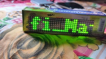 ESP8862 Matrix Clock date Temperature NTP server