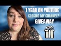 1 YEAR ON YOUTUBE | CLOSING MY CHANNEL? | GIVEAWAY | CHANNEL UPDATE
