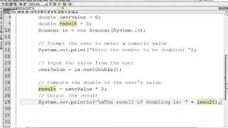 Using Scanner to Input Numbers