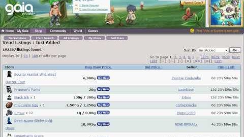 Gaia vending tutorial video