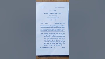 B.COM |COST ACCOUNTING ||6TH SEM #last #mdu #GURUGRAM UNIVERSITY