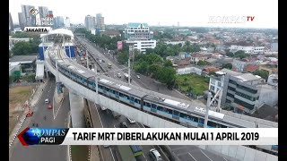 Tarif Minimal MRT Jakarta Rp 3.000, Terjauh Rp 14.000
