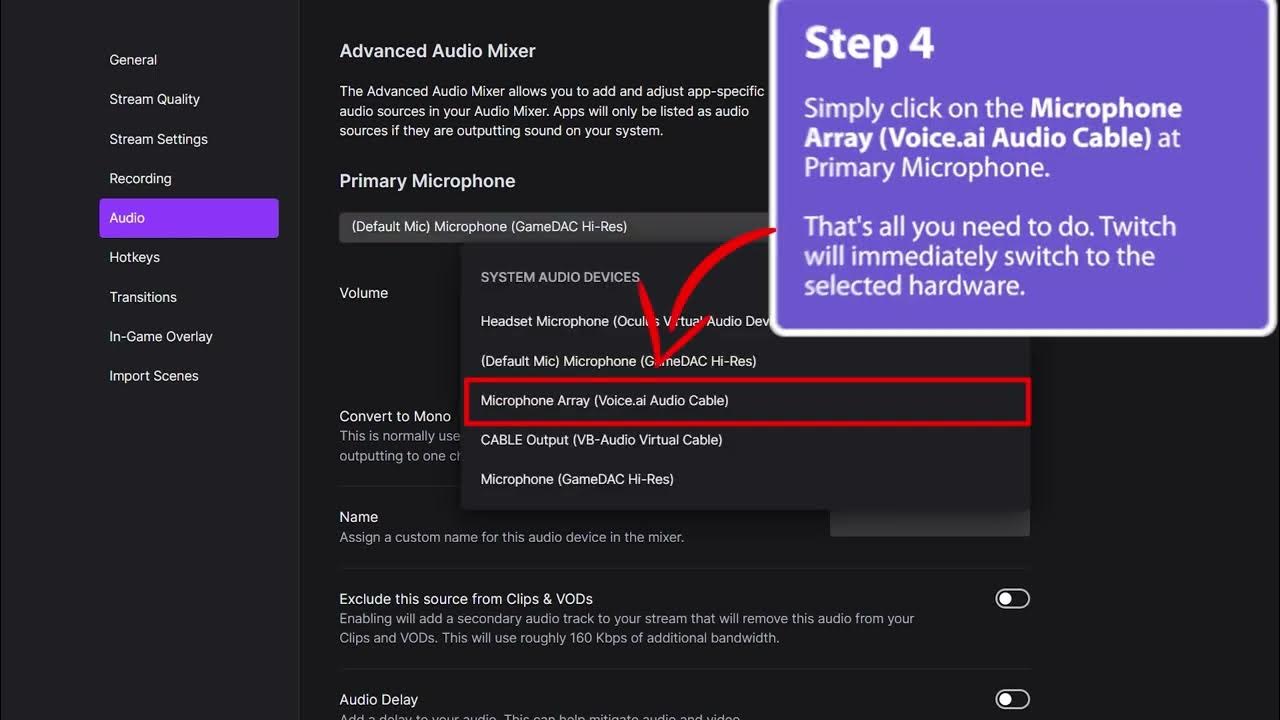 How to setup Voice AI for Twitch Voice Changer Tutorial YouTube