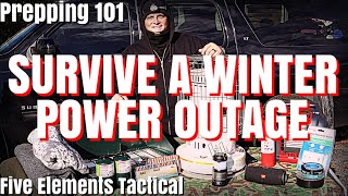 HOW TO SURVIVE A WINTER POWER OUTAGE - STAY WARM WHEN THE GRID GOES DOWN - PREPPING FOR BEGINNERS
