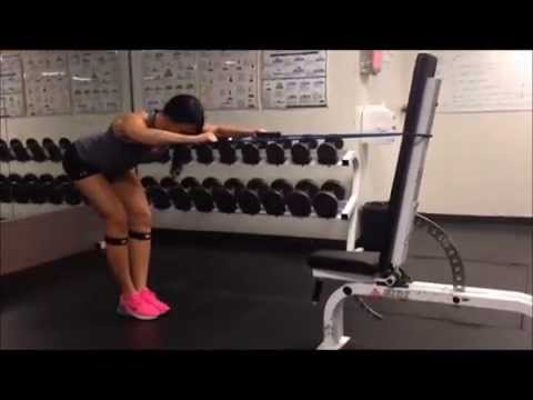 How to do Resistance Band Lat Pull Downs and Rows