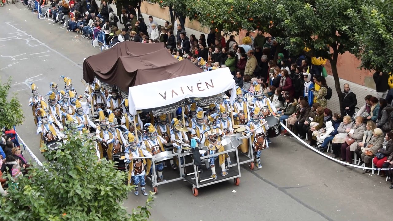 Desfile del Carnaval 2018 Badajoz. Comparsa El Vaivén.