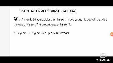 Problems on Ages part 2. || exam oriented Questions || for IV class posts under jkssb ||