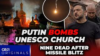 Putin's BLITZ: Russia sets UNESCO cathedral ABLAZE and kills nine in SHOCKING missile barrage