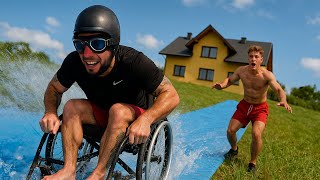 50 METROWY SLIDE W DÓŁ VS DZIWNE POJAZDY (SKOŃCZYŁO SIĘ ŹLE)