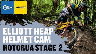 Elliott Heap - Rotorua Stage 2 - Helmet Cam | Team CRC Mavic | CRC |