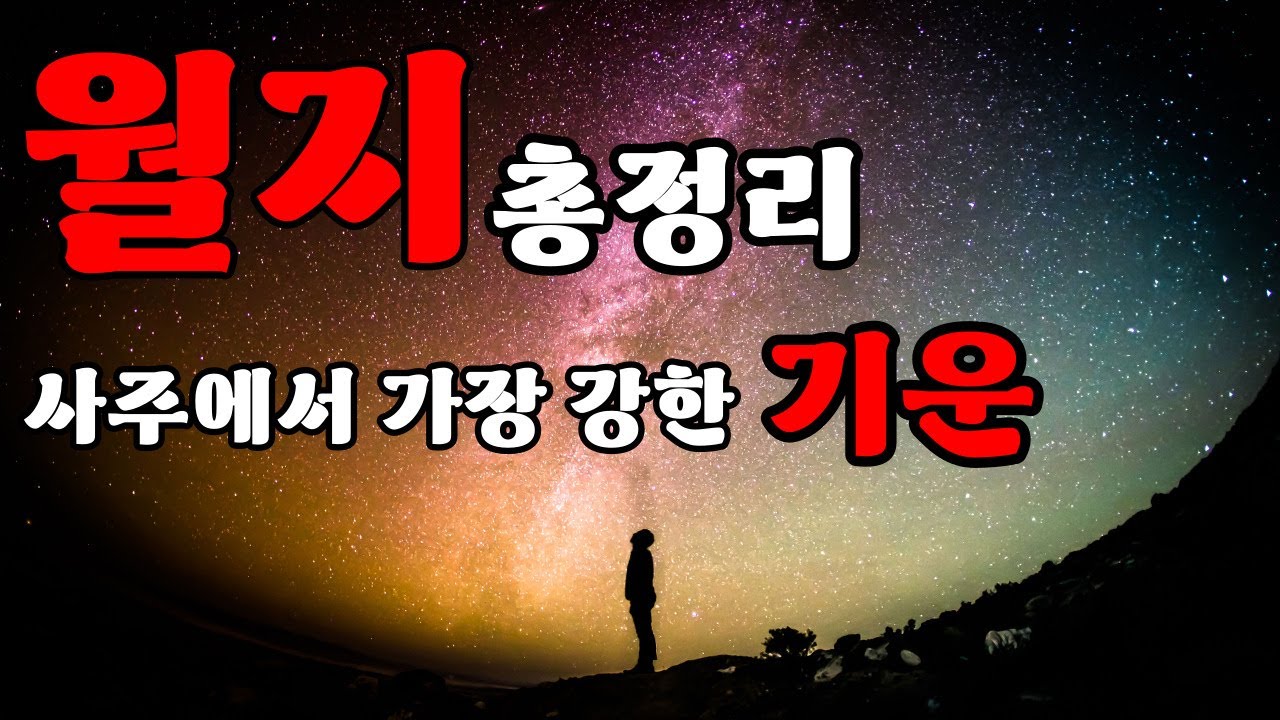 『월지는 왜 중요한가?! / 월지 총정리』｜나누는 이야기
