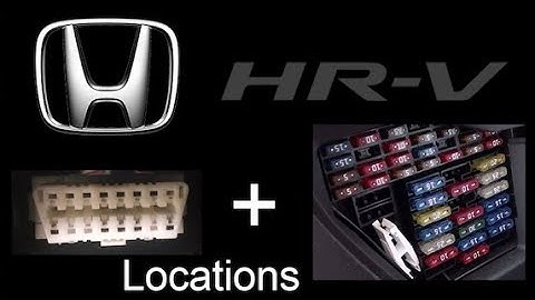 Honda Fit 2015-2020 and HR-V 2016-2022 OBD Port & Fuse Box Location