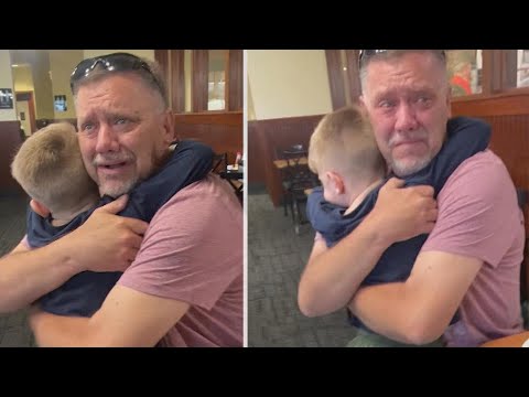 Grandson Surprises Grandpa After Flying 800 Miles