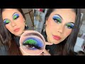 MAQUILLAJE AZUL Y VERDE TUTORIAL 2026 #foryou #makeup #maquillaje #azul #cutcrease 