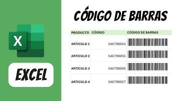 ✅Como hacer un CÓDIGO de BARRAS en EXCEL [GRATIS] 2024