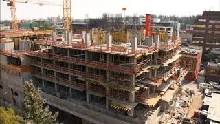 Two hours of construction  condensed into one minute at The Royal condominium in Calgary