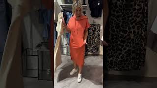 Kjole Med Hette Casual Snøring 4