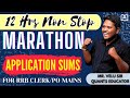 MARATHON...| 600+ APPPLICATIONS SUMS | RRB CLERK/PO MAINS | BY VELU SIR #rrb #mains #bankexam #rrbpo