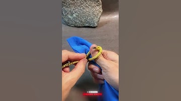 Practical techniques for cloth - corner binding knots 🎗️🧵💪