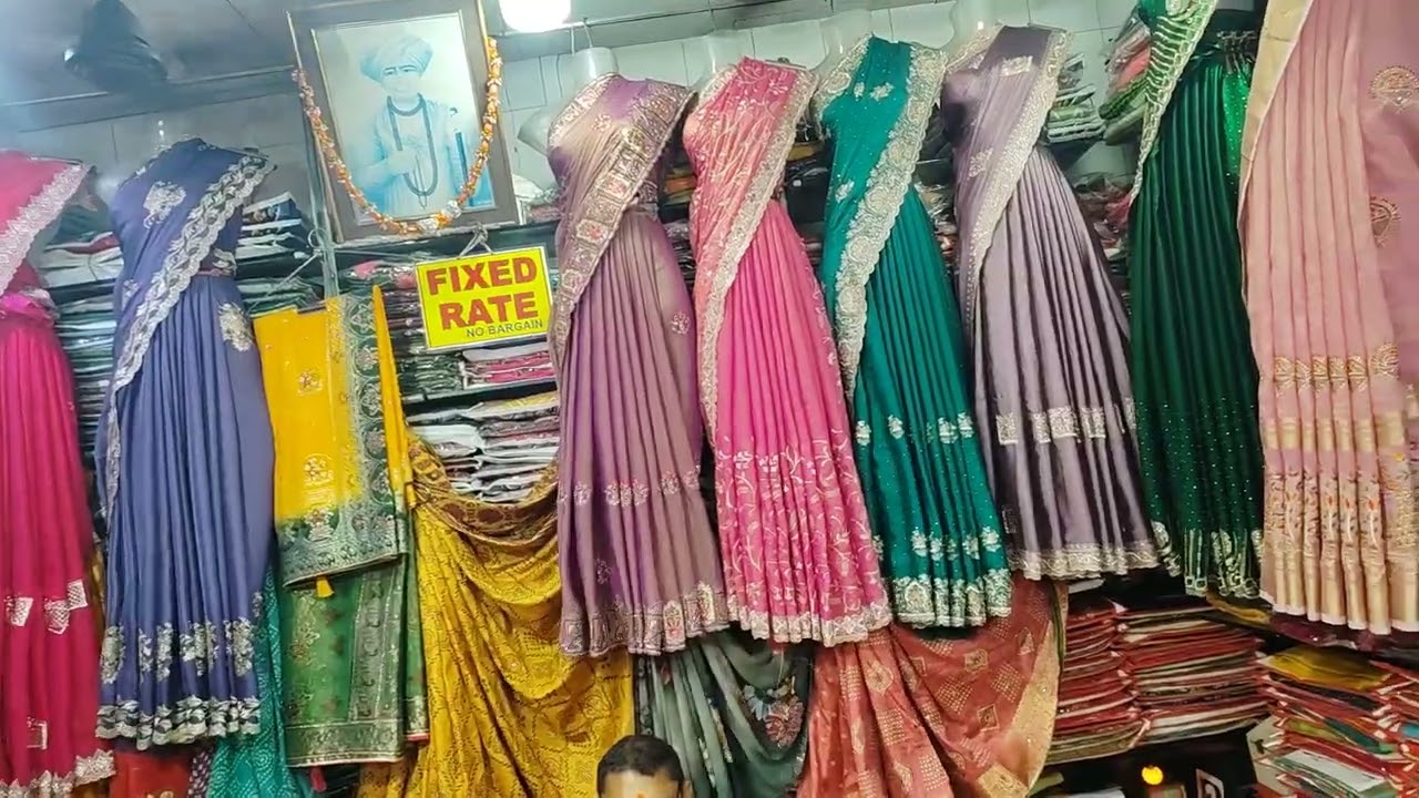 Mumbai  malad  saree market beautiful sarees#drending sarees#video