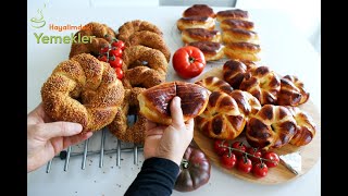 Garanti̇li̇ Tari̇f 1 Hamurdan Pamuk Poğaça Si̇mi̇t Ve Açma Yaptim Açma Tarifi Peynirli Poğaça