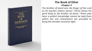 Ether 3 - The brother of Jared sees the finger of the Lord!