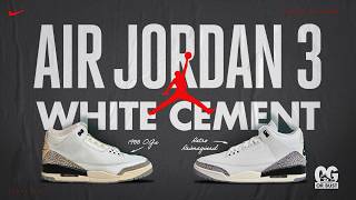 Air Jordan 3 White Cement comparison 1988 VS reimagined retro