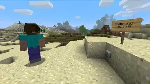 ASDF pointless button in minecraft